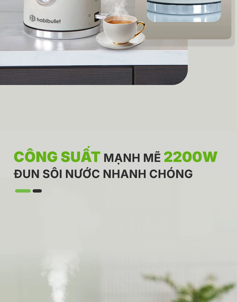 Ấm đun siêu tốc cao cấp Habibullet KHB2286 PRO BH245131 8